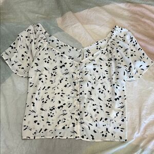 Stylish Black and White Women's Top